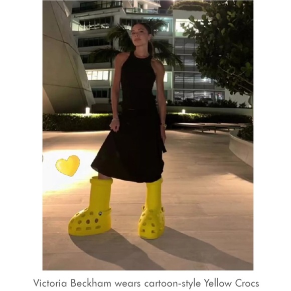 MSCHF X CROCS Big Red Boot (Yellow) - Picture 2 of 3